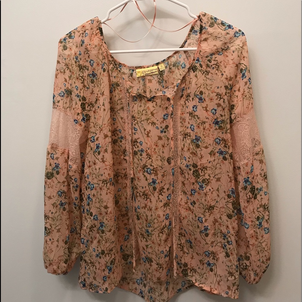 Princess Vera Wang peasant top